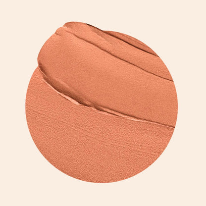 Oplenza Signature Matte Lipstick swatch- Radiant , makeup essentials, flawless finish, natural finish matte lipstick for a long-lasting makeup look
