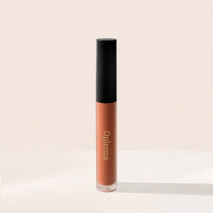 Oplenza Signature Velvet Liquid Lipstick - Satin Sand, lasting comfort, smudge-proof, hydrating texture velvet liquid lipstick for a flawless, radiant beauty look.
