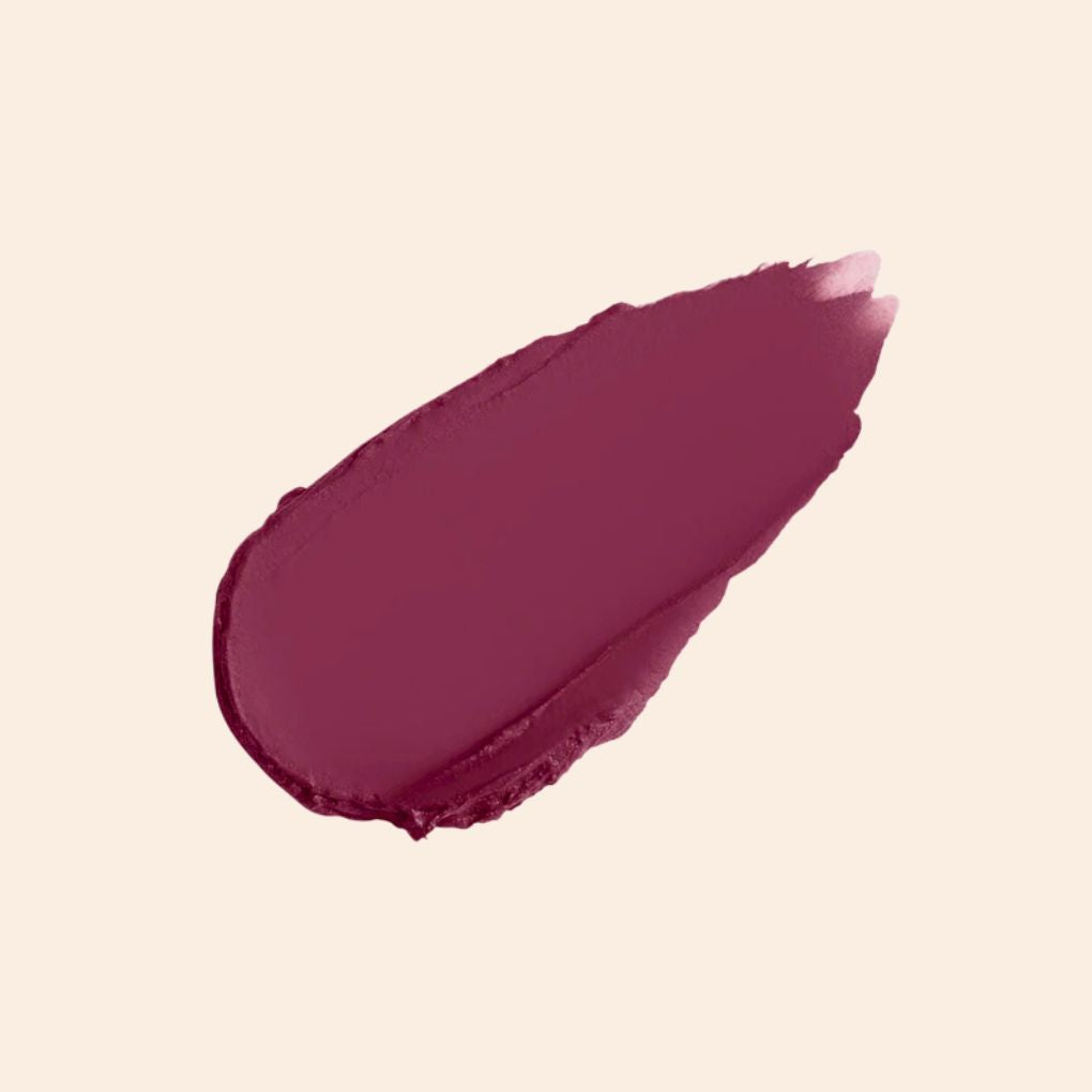 Swatch of Oplenza Signature Moist-Matte Lipstick in shade 08 No Permission-The Best Velvety moist-matte lipstick texture