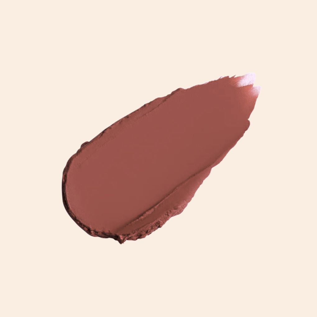 Swatch of Oplenza Signature Moist-Matte Lipstick in shade 13 Ground Rules-The Best soft and moist-matte lipstick texture