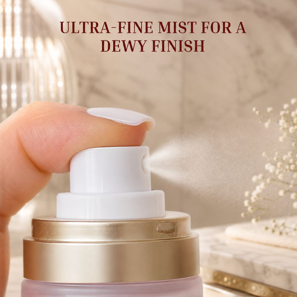 Oplenza Infinte hold hydrating dewy setting spray - ultra fine mist, vegan makeup setting spray
