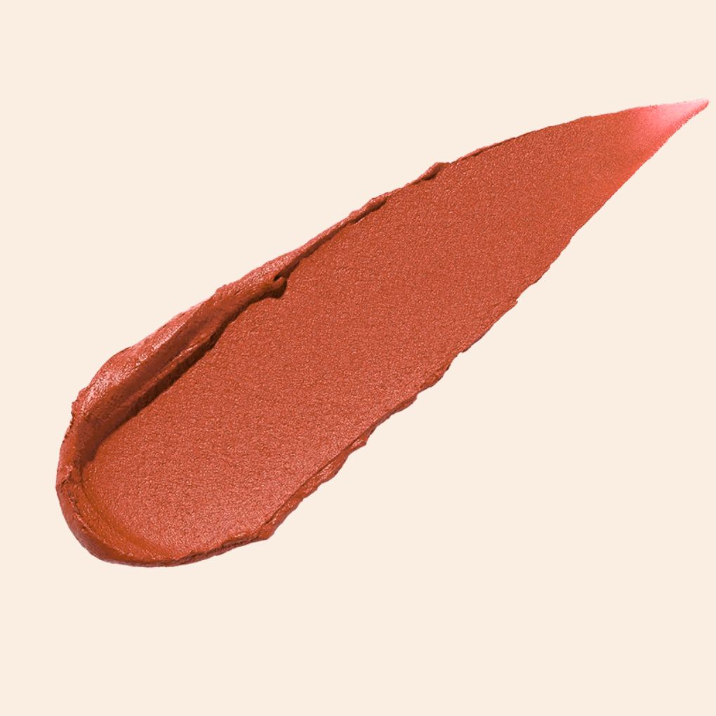 Oplenza Velvet Liquid Lipstick swatch- Terracotta Luxe, everyday beauty, professional makeup, skin-friendly velvet liquid lipstick for a radiant, long-lasting makeup look
