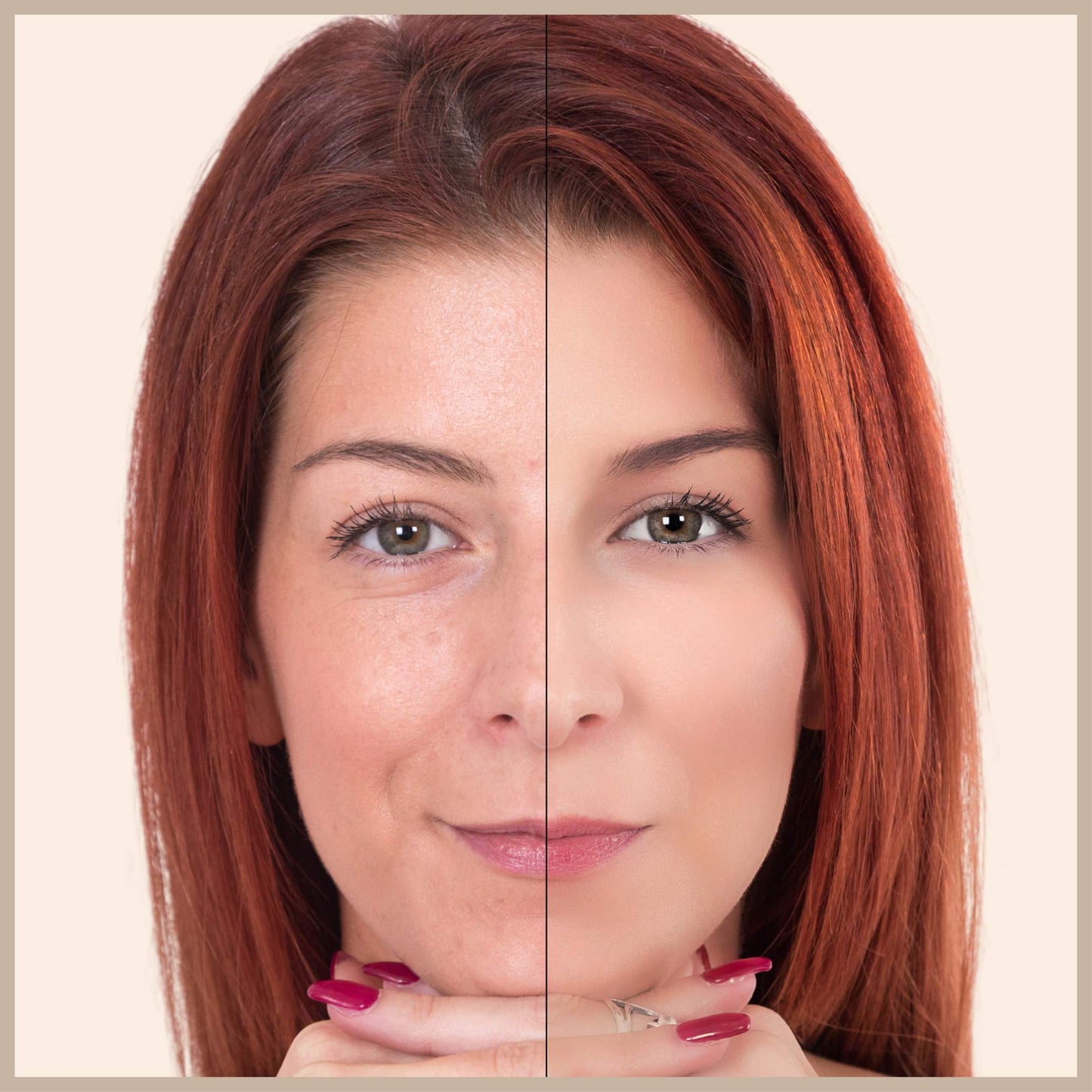 Before and After effect of Oplenza Opulent Concealer Palette - best makeup concealer and contour palette