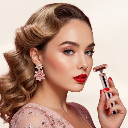 Oplenza skincare wand - Soft Taupe, Smart beauty device, LED light therapy wand for youthful skin